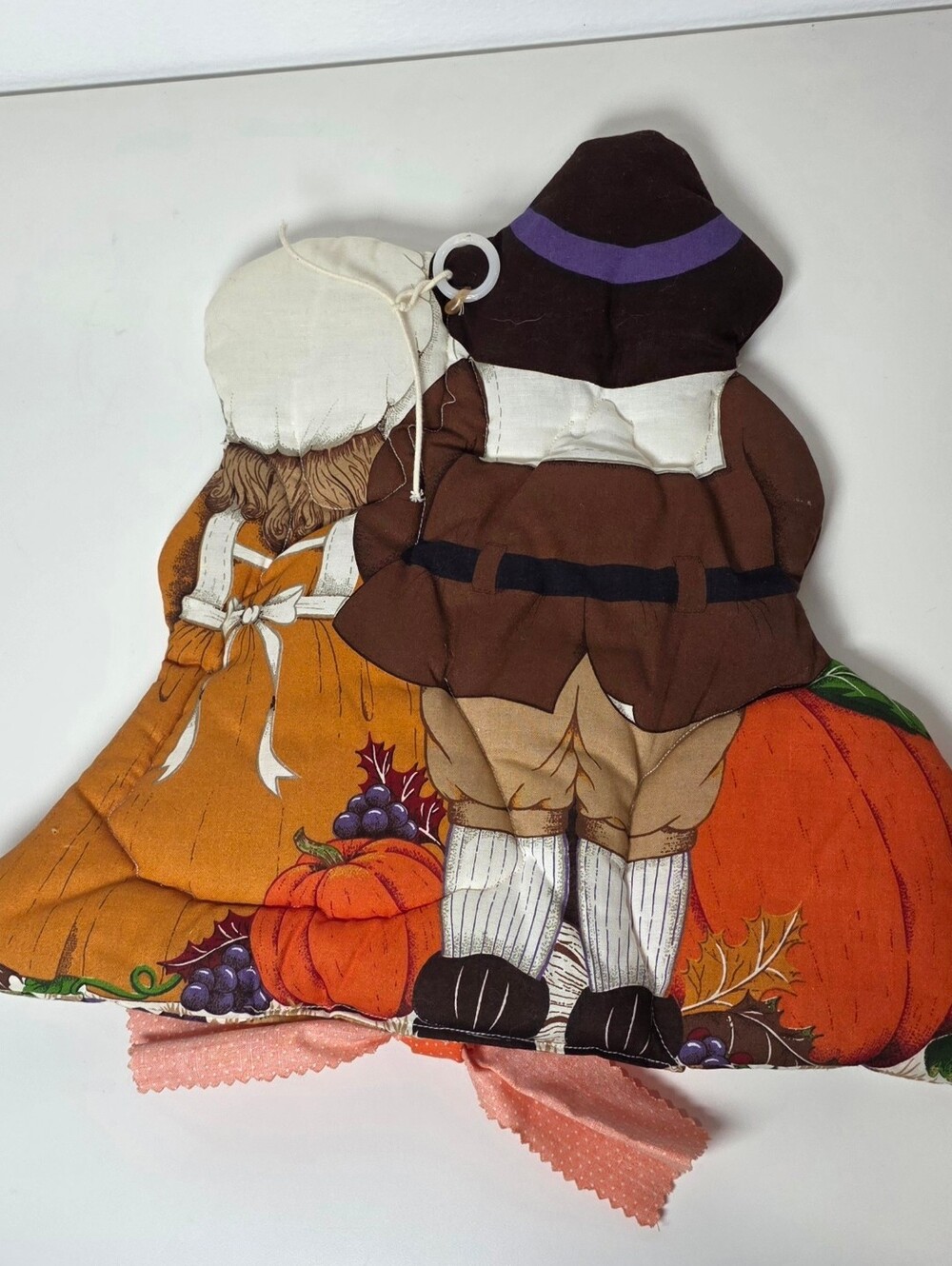 🎃 Vintage Cranston Print Works "Little Pilgrims" Hanging Decoration - Picture 2 of 4